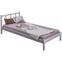 BETT 90/200 cm  in Weiss   - Weiss, Modern, Holz (90/200cm) - MID.YOU