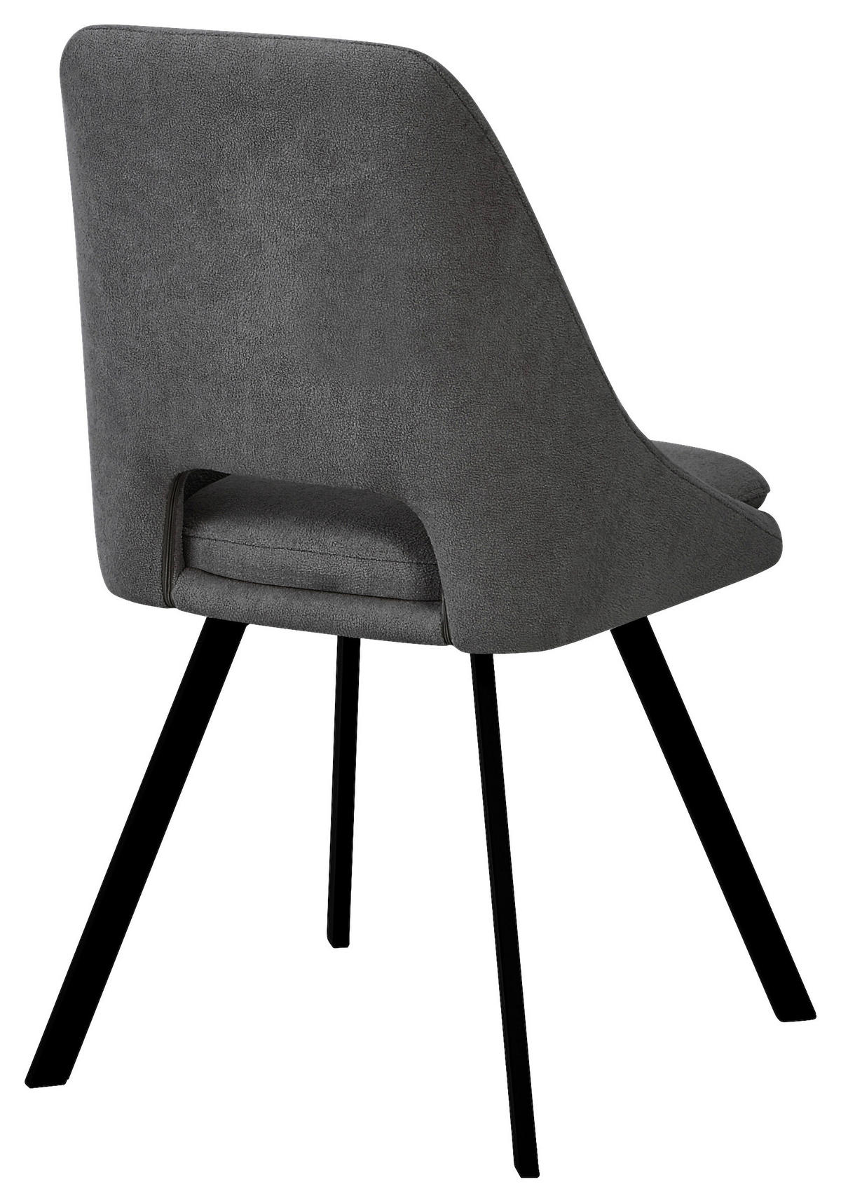 STOL, kovina, tekstil antracit  - črna/antracit, Design, kovina/tekstil (48/85/56cm) - Carryhome