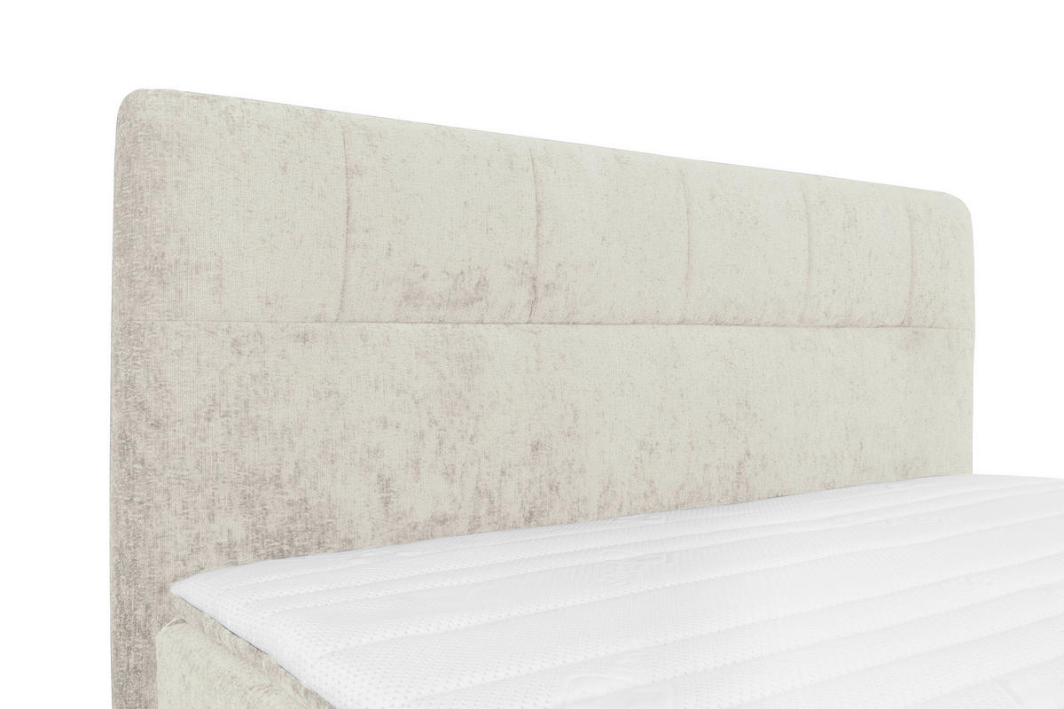BOXSPRINGBETT 160/200 cm  in Greige  - Greige/Schwarz, Design, Textil/Metall (160/200cm) - Esposa
