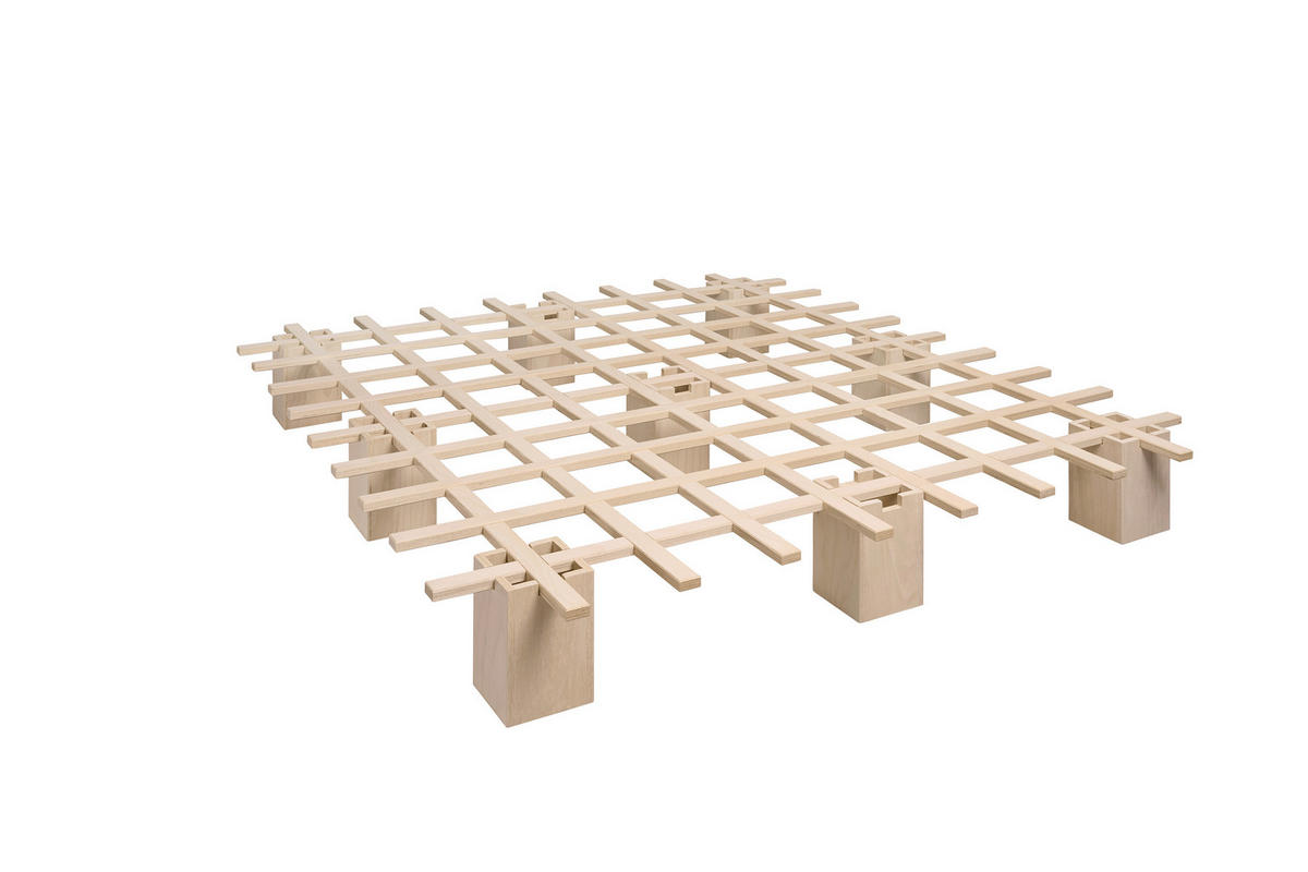 FUTONBETT 180/200 cm,  in Buchefarben  - Buchefarben, Design, Holz (180/200cm) - Tojo