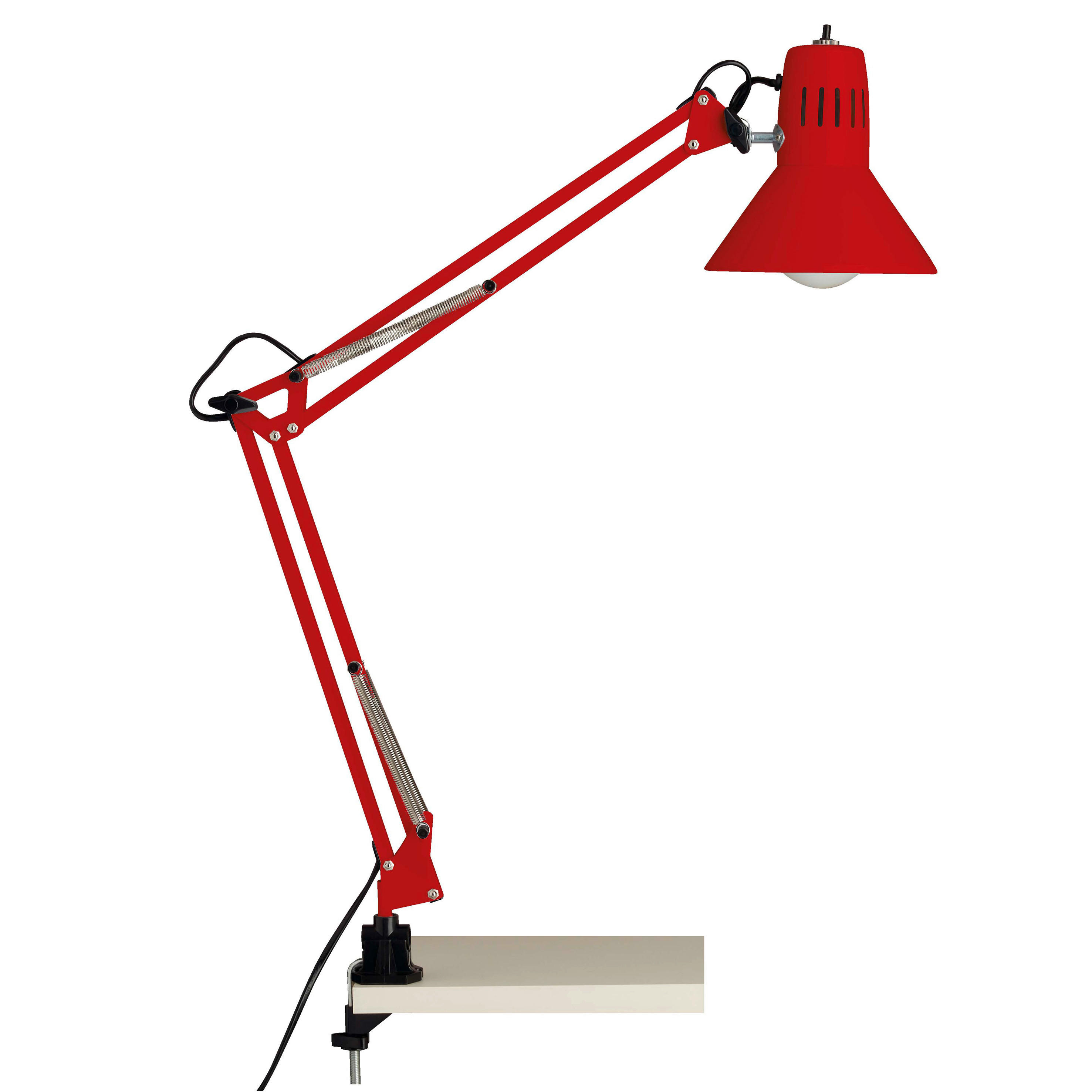 KLEMMLEUCHTE Hobby 17/70 cm   - Rot, KONVENTIONELL, Metall (17/70cm) - Brilliant