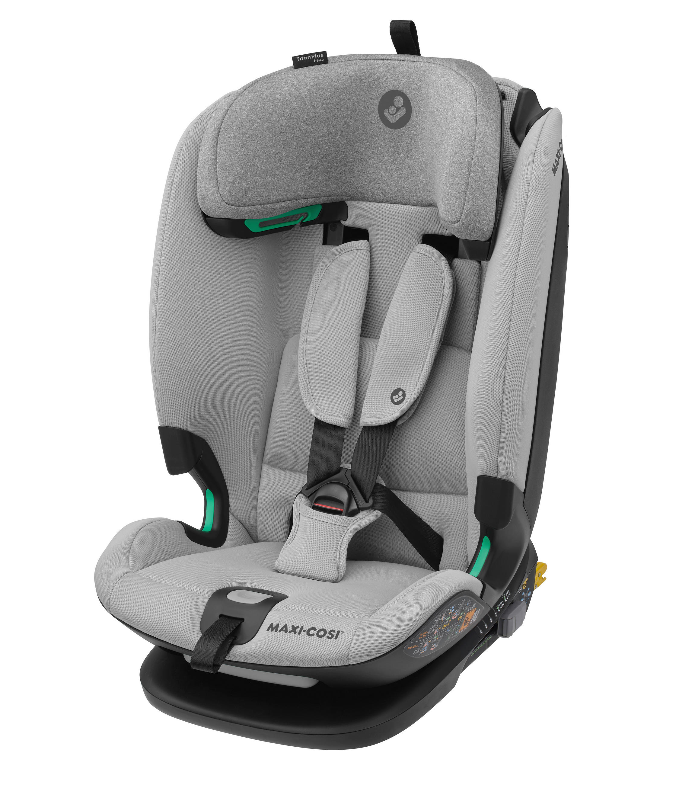 KINDERAUTOSITZ TITAN PLUS I-SIZE  - Hellgrau, Basics, Papier/Kunststoff (46/76/60cm) - Maxi-Cosi