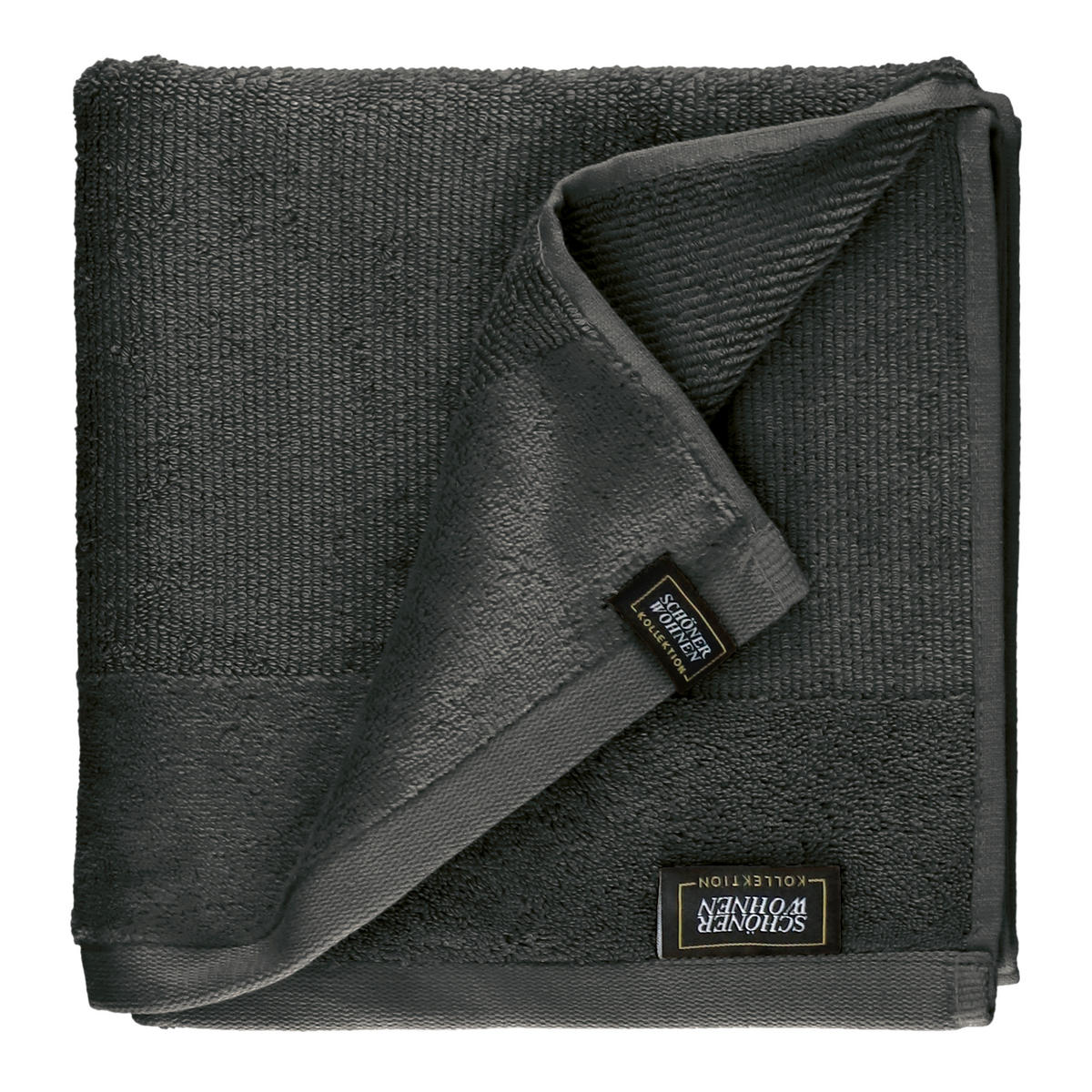 FROTTIERSET SW-Sense Anthrazit, Sandfarben 5-teilig  - Sandfarben/Anthrazit, Basics, Textil (70x140/50x100cm) - Schöner Wohnen