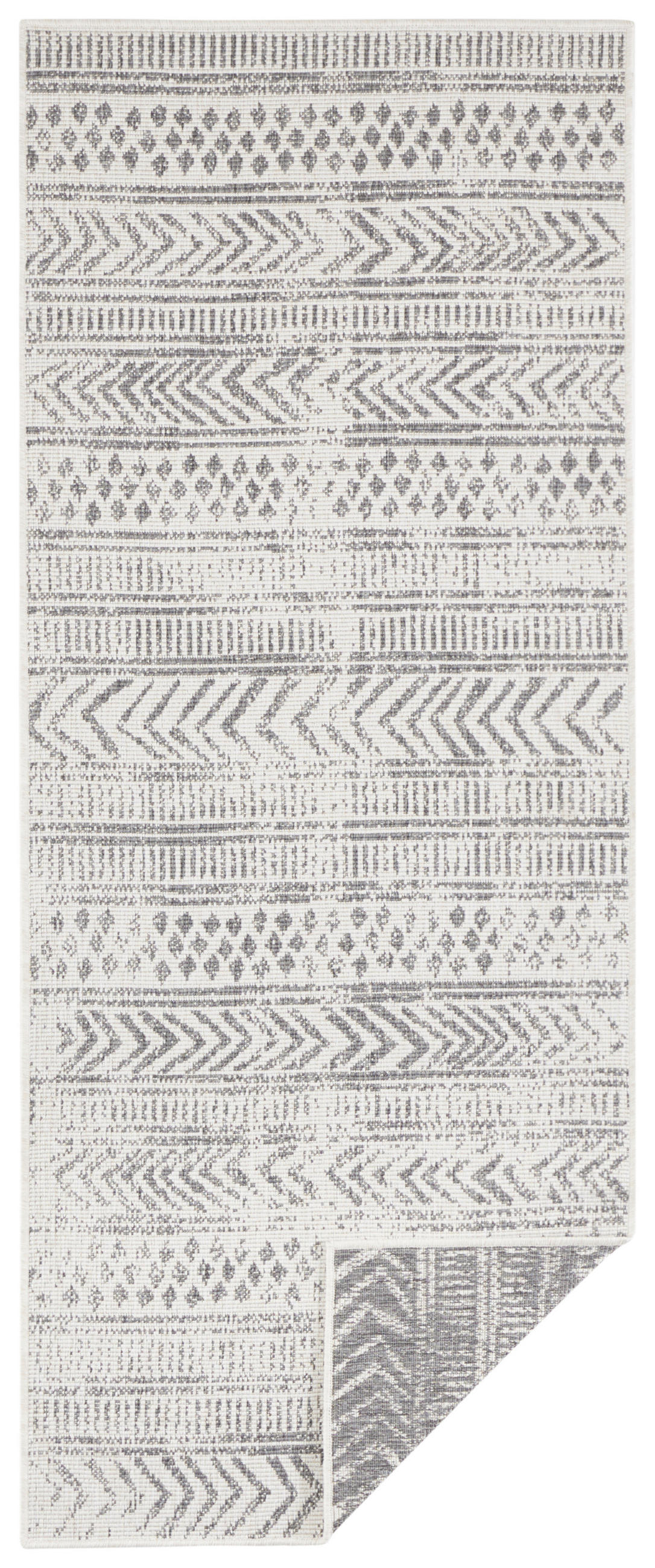 LÄUFER 80/250 cm Twin Supreme  - Creme/Grau, Design, Kunststoff (80/250cm)