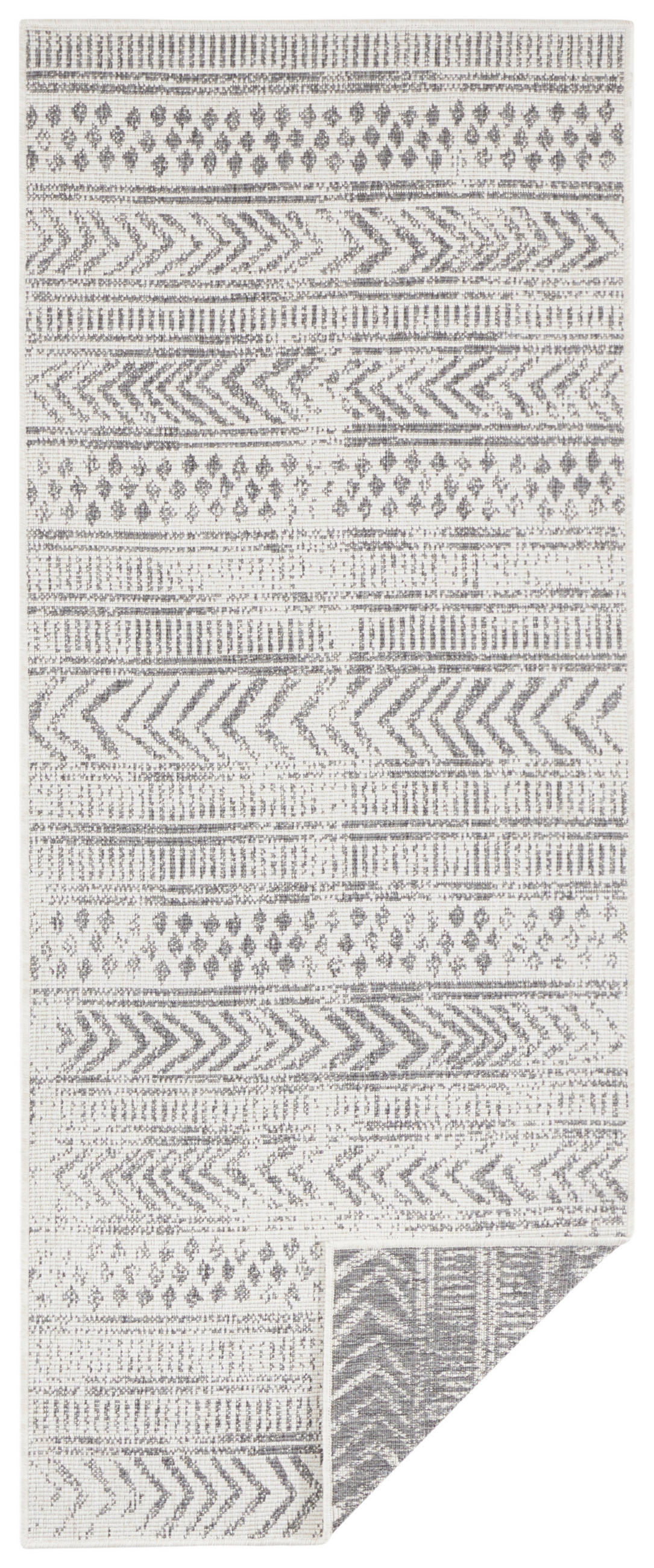 LÄUFER 80/250 cm Twin Supreme  - Creme/Grau, Design, Kunststoff (80/250cm)