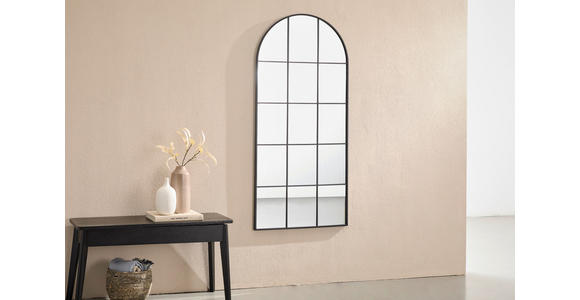 WANDSPIEGEL 65/140/2,5 cm    in Freiform  - Schwarz, Design, Glas/Holzwerkstoff (65/140/2,5cm) - Xora