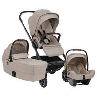 KINDERWAGENSET Mixx Next Set inkl. Babyschale Pipa Next  - Beigebraun, Basics, Kunststoff (60/110/82cm) - Nuna