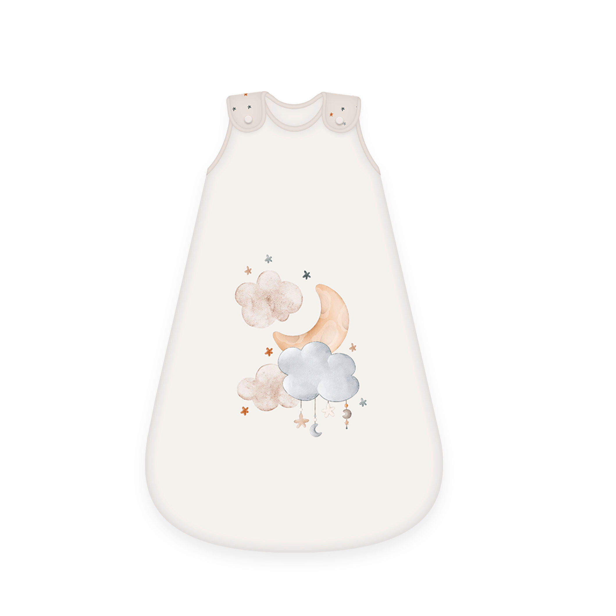 BABYSCHLAFSACK Moon & Stars  90/45 cm     - Perlmutt/Beigebraun, Basics, Textil (90/45cm) - baby best