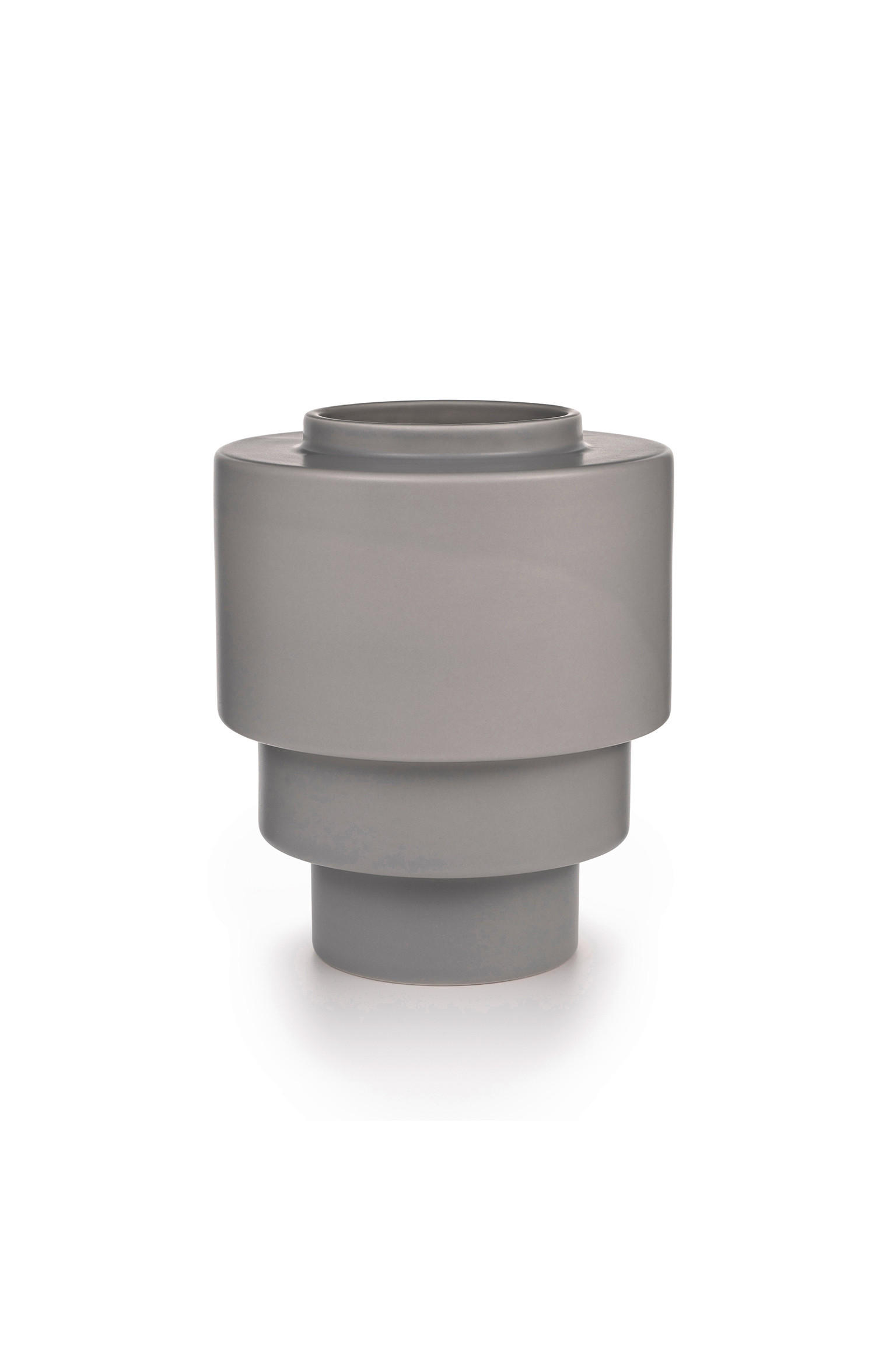 VASE  - Grau, Basics, Keramik (16/19,5cm) - Markslöjd