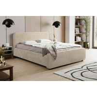 POLSTERBETT Lattenrost, Bettkasten 140/200 cm  in Naturfarben  - Schwarz/Naturfarben, MODERN, Holz/Kunststoff (140/200cm) - MID.YOU