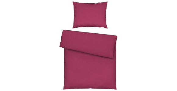 Bettwäsche Milena 140/200cm Beere - Beere, KONVENTIONELL, Textil - Luca Bessoni