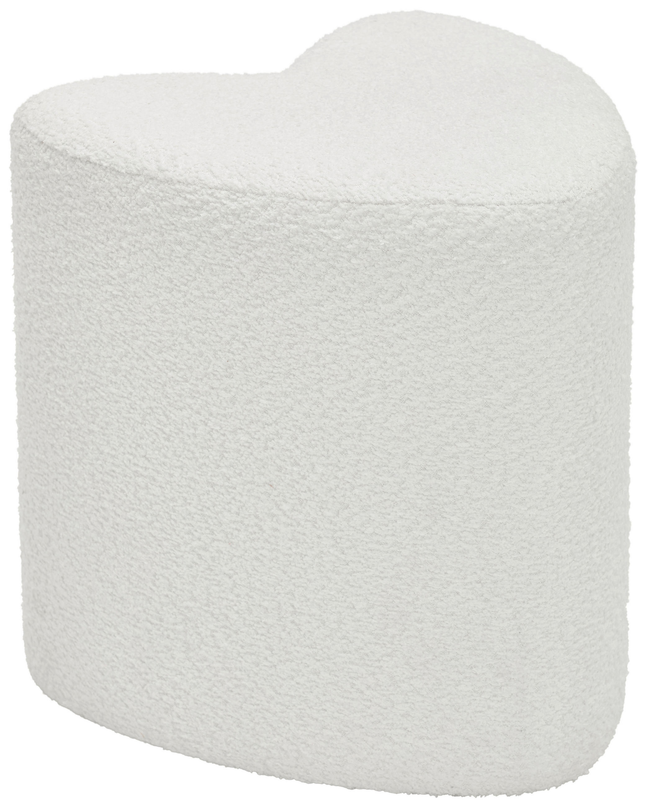 HOCKER Vliesstoff, Bouclé Weiß  - Weiß, Trend, Textil (41/44/41cm) - Xora