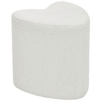 HOCKER Vliesstoff, Bouclé Weiß  - Weiß, Trend, Textil (41/44/41cm) - Xora
