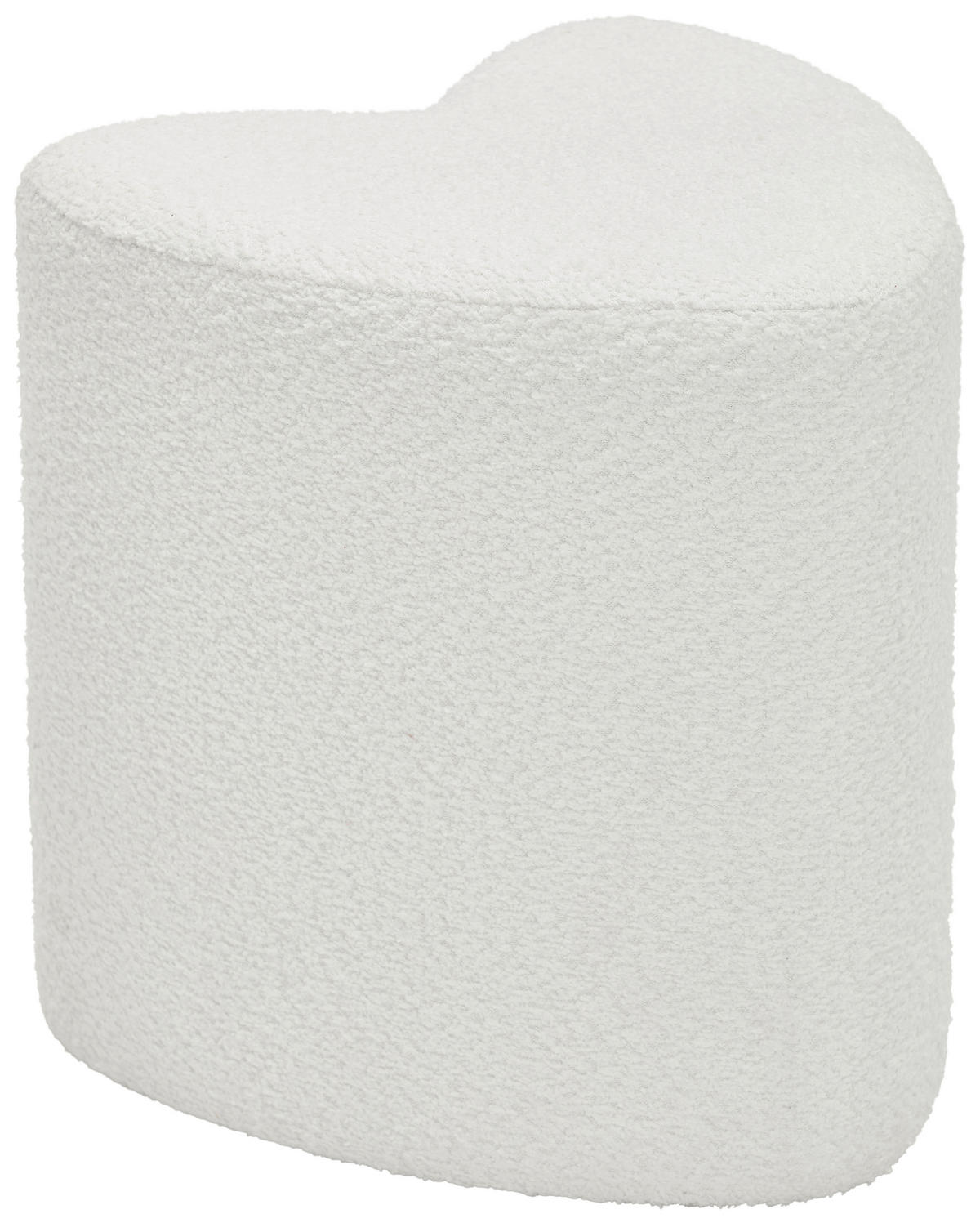 HOCKER Vliesstoff, Bouclé Weiß  - Weiß, Trend, Textil (41/44/41cm) - Xora