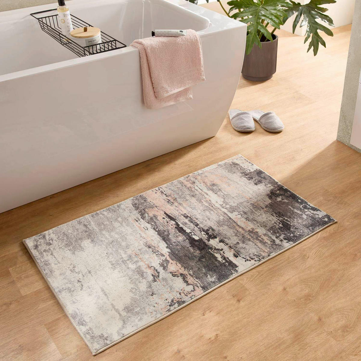 KOPALNIŠKA PREPROGA Ariella  starinsko roza  - starinsko roza, Konvencionalno, tekstil (50/60cm) - Esposa