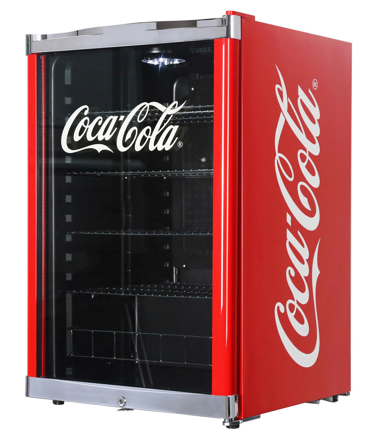 KÜHLSCHRANK 54/84,5/54,8 cm COOL CUBE 115L COCA COLA  - Rot, Basics, Metall (54/84,5/54,8cm) - Atrigo