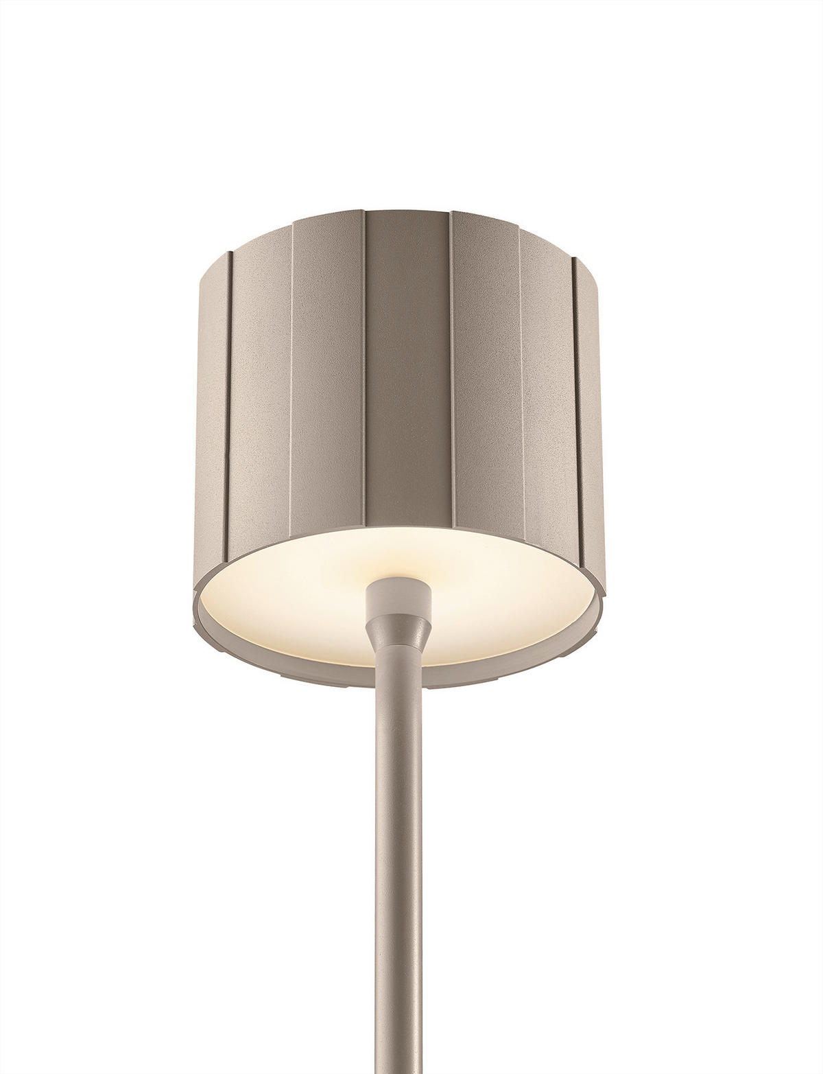 AKKU-STEHLEUCHTE Marisa 19/125 cm  - Taupe, MODERN, Metall (19/125cm) - Musterring