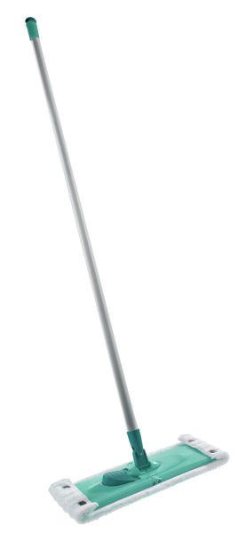 MOP PLAT - alb/turcoaz, Basics, plastic/textil (135cm) - Leifheit