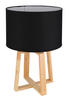 TISCHLEUCHTE 30/45 cm   - Silberfarben/Schwarz, KONVENTIONELL, Holz/Kunststoff (30/45cm) - Globo