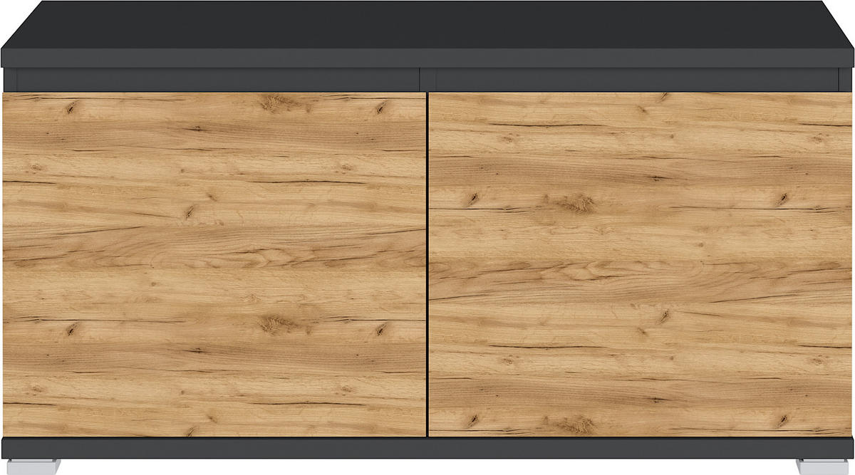GARDEROBE 5-teilig  in 276/200/40 cm  - Eichefarben/Anthrazit, Design, Holzwerkstoff (276/200/40cm)