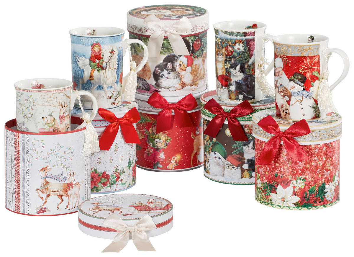 VELIKA ŠALICA ZA KAVU - višebojno, Lifestyle, keramika (0,32l) - X-Mas