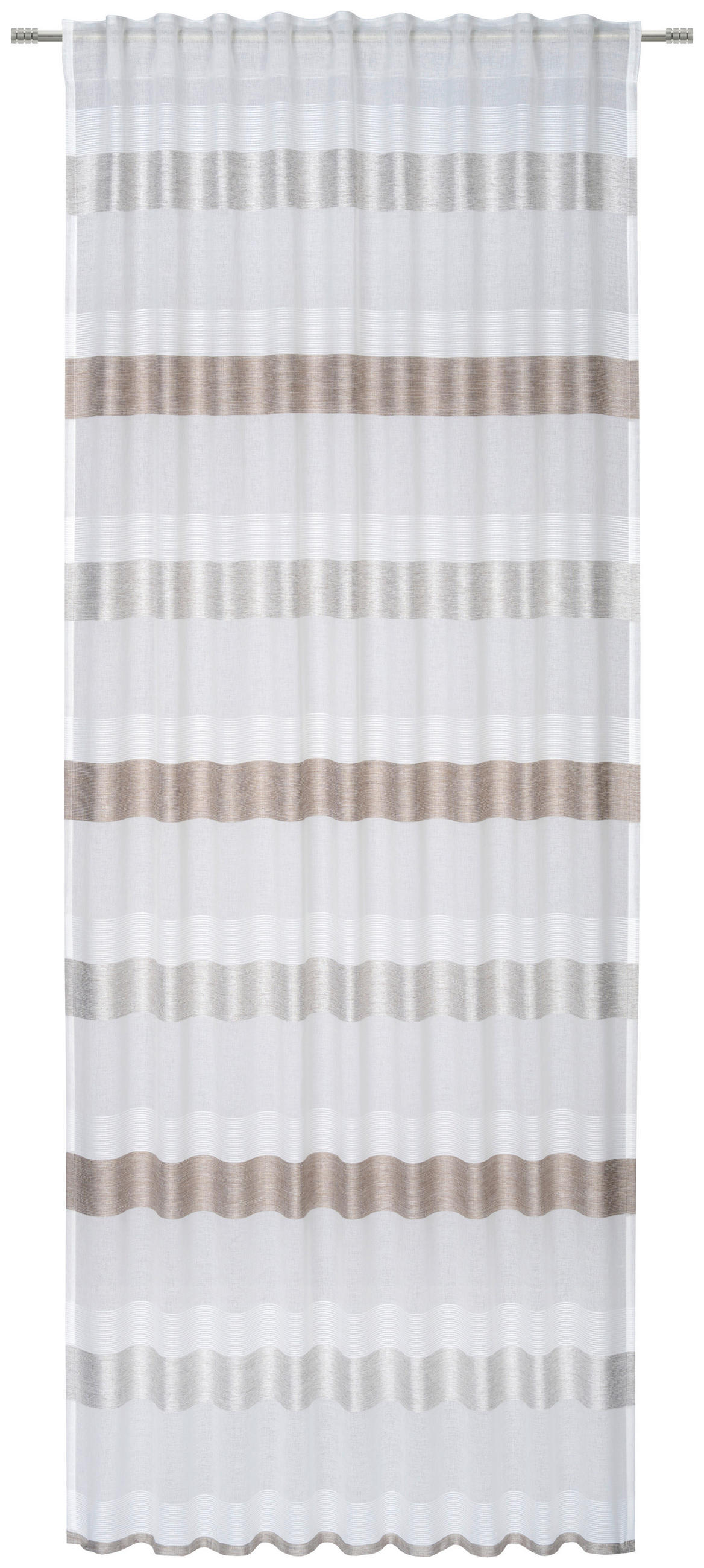 Draperie Confecționată semitransparent  - gri, Konventionell, textil (135/245cm) - Esposa