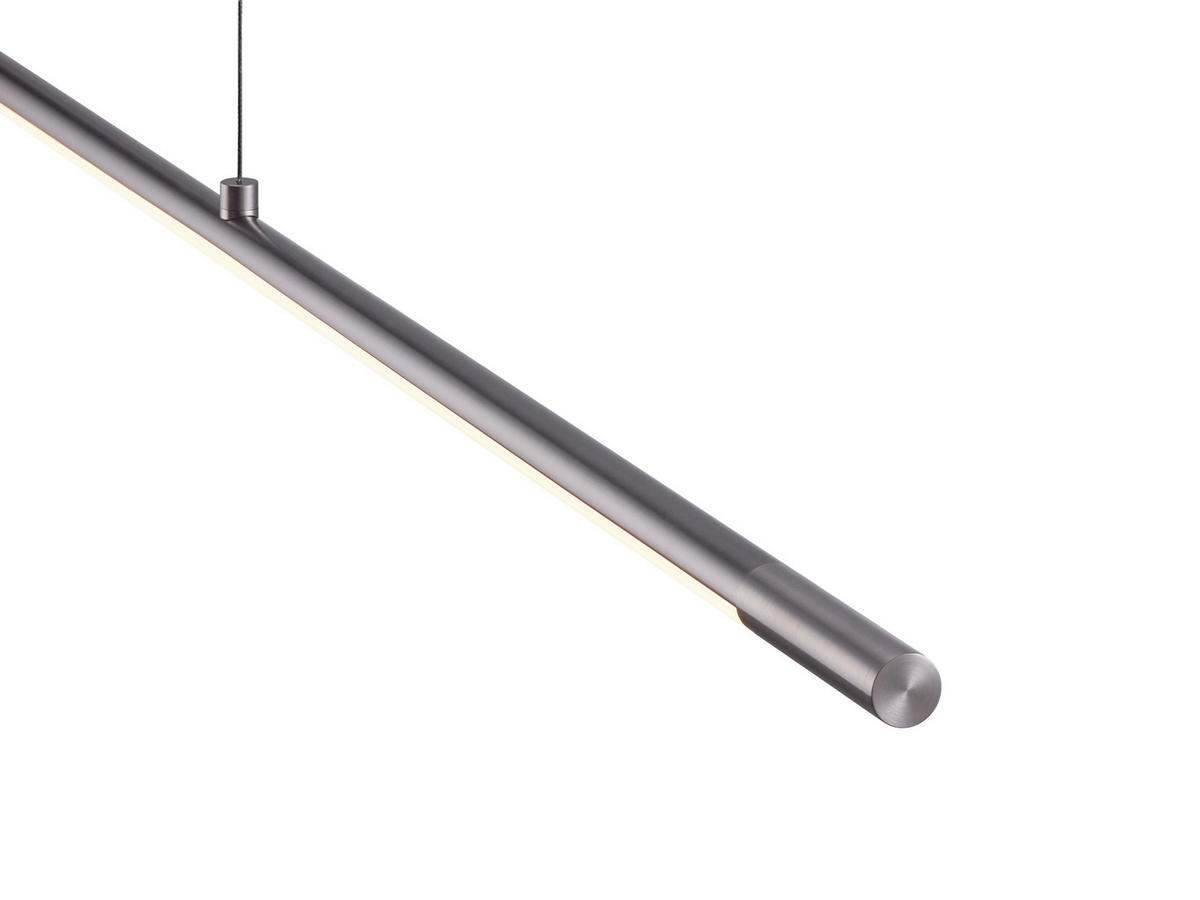 LED-HÄNGELEUCHTE 155/4/20-210 cm  - Grau, Design, Kunststoff/Metall (155/4/20-210cm) - Helestra