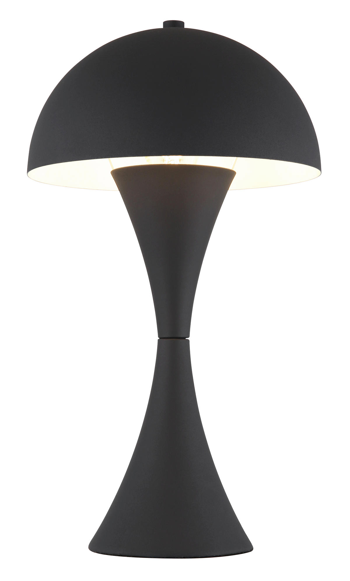 TISCHLEUCHTE - Schwarz, Design, Kunststoff/Metall (20/36,1cm) - Globo