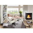RELAXSESSEL in Leder Creme  - Creme/Schwarz, Design, Leder/Metall (75/106/88cm) - Dieter Knoll
