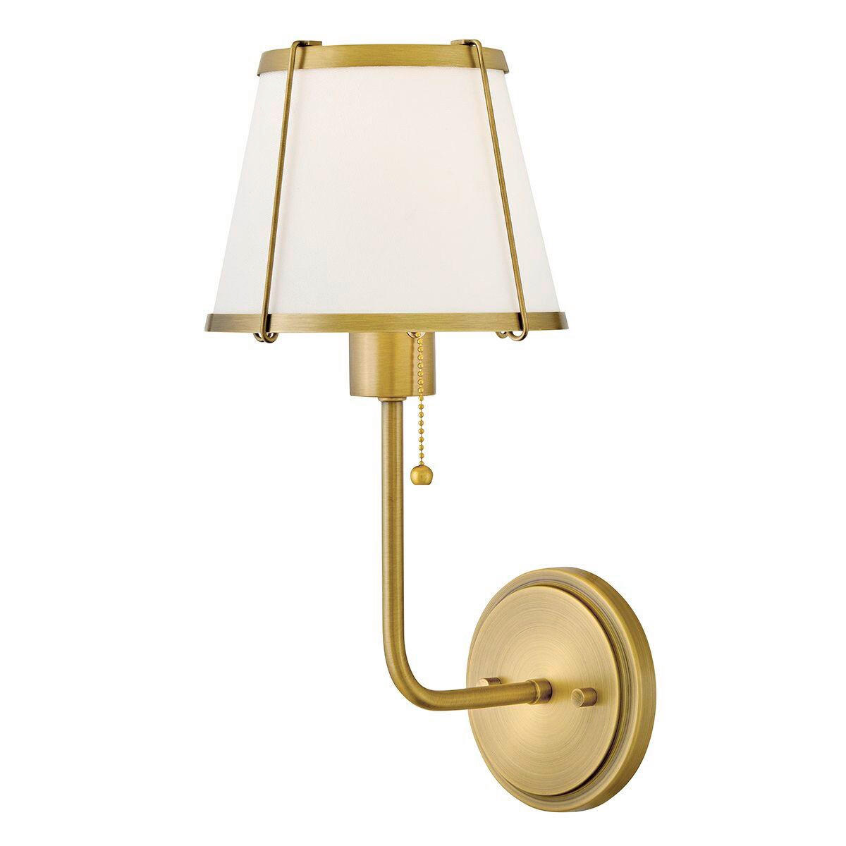WANDLEUCHTE   - Perlmutt/Goldfarben, KONVENTIONELL, Metall (40/18,4/22,2cm) - Elstead Lighting