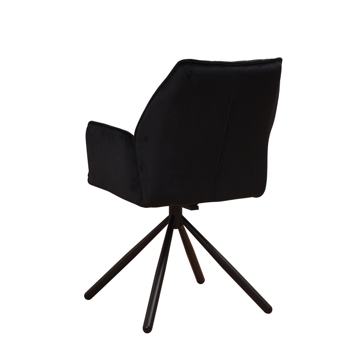 SADA STOLIČIEK S PODRÚČKAMI 2 kus - čierna, Modern, kov/textil (57,5/92/52cm) - MID.YOU