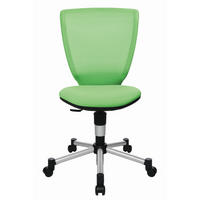 JUGENDDREHSTUHL  in Netzbespannung Grün, Schwarz, Silberfarben  - Silberfarben/Schwarz, Design, Kunststoff/Textil (44/84-98/40cm) - Xora