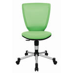 JUGENDDREHSTUHL  in Netzbespannung Grün, Schwarz, Silberfarben  - Silberfarben/Schwarz, Design, Kunststoff/Textil (44/84-98/40cm) - Xora