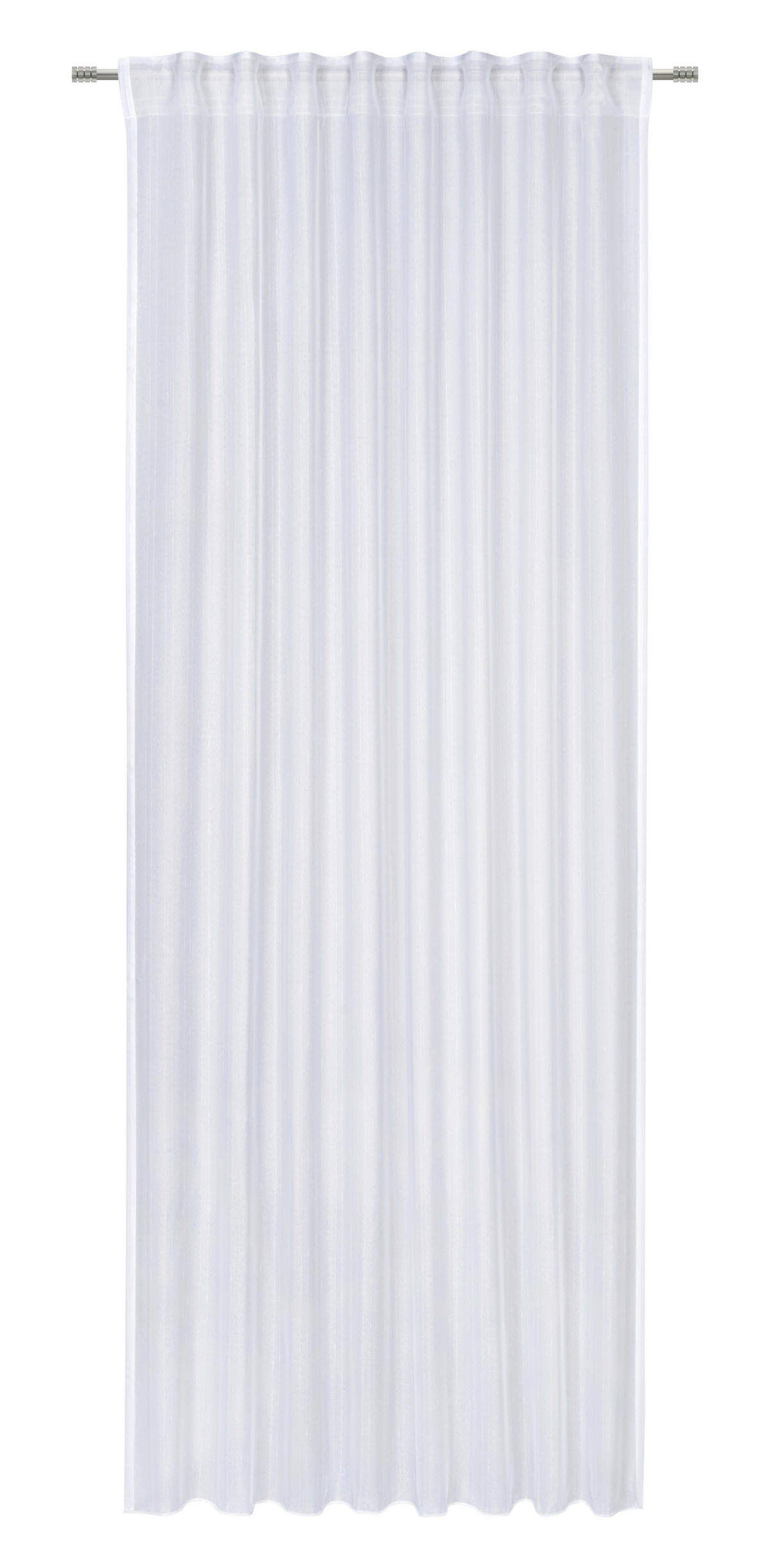 KÉSZFÜGGÖNY áttetsző  - fehér, Basics, textil (135/245cm) - Esposa
