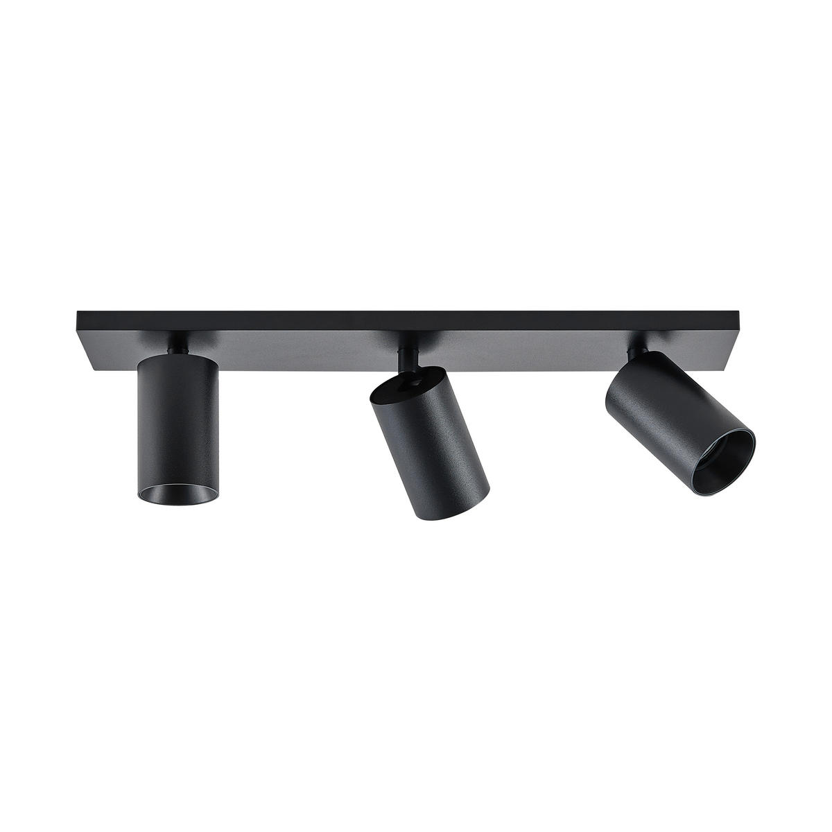 DECKENSTRAHLER - Schwarz, Design, Metall (48/9/12,5cm)