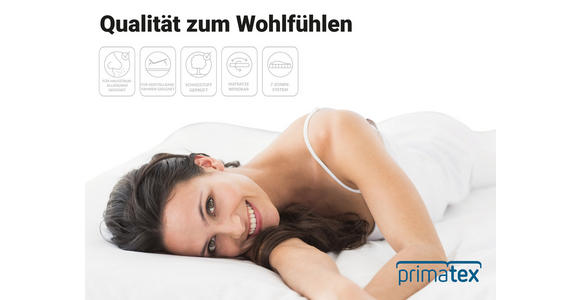 Komfortschaummatratze Flex 90x200cm H2 - Weiß, MODERN, Textil (200/90cm) - Primatex