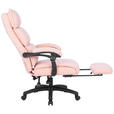 CHEFSESSEL Teddystoff Pink  - Pink/Schwarz, Design, Kunststoff/Textil (64,5/112/120/65cm) - Carryhome