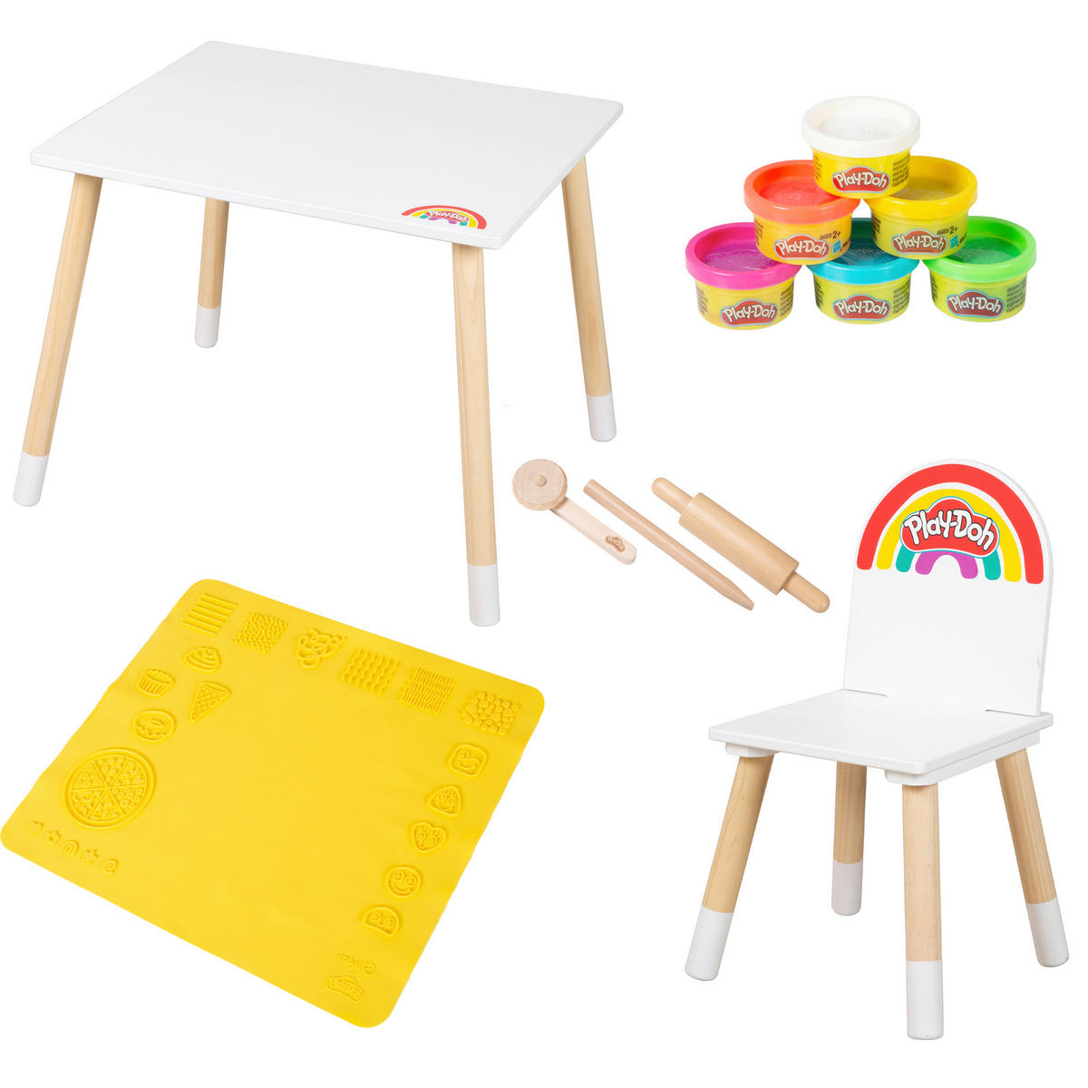 KINDERSITZGRUPPE - Multicolor, Basics, Naturmaterialien/Holz - Roba