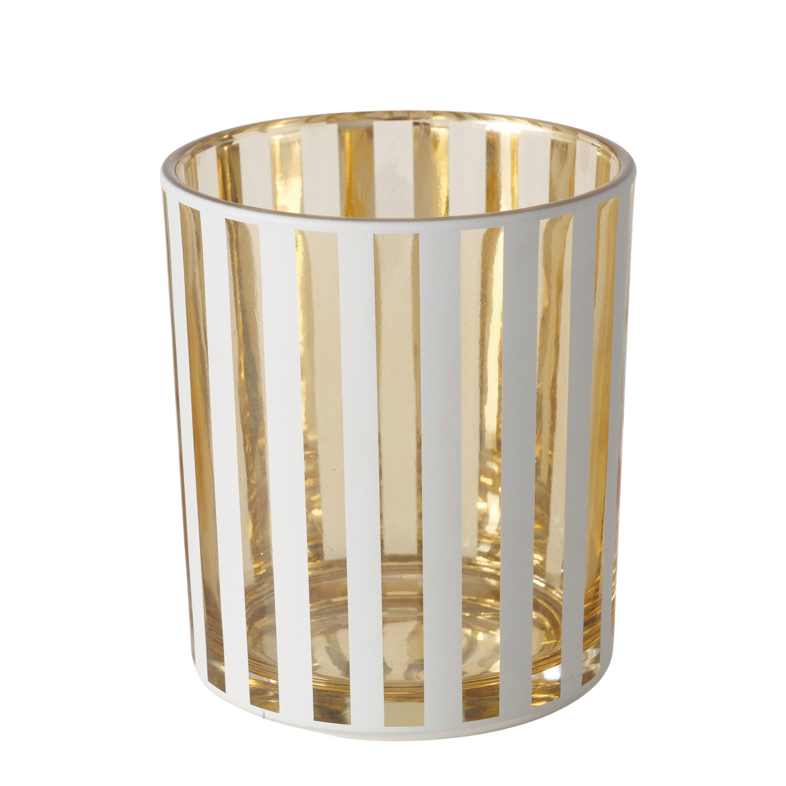 WINDLICHT - Goldfarben/Weiß, LIFESTYLE, Glas (8,3/10,0cm)