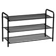 SCHUHREGAL 80/51/30 cm  - Schwarz, Design, Metall (80/51/30cm) - Xora