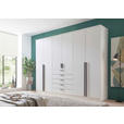 KLEIDERSCHRANK  in Weiß  - Schwarz/Weiß, KONVENTIONELL, Holzwerkstoff/Kunststoff (270/210/52cm) - Carryhome