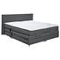 BOXSPRINGBETT 180/200 cm in Anthrazit - Anthrazit/Silberfarben, Design, Kunststoff/Textil (180/200cm) - Carryhome BOXSPRINGBETT 180/200 cm in Anthrazit - Anthrazit/Silberfarben, Design, Kunststoff/Textil (180/200cm) - Carryhome