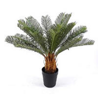 MŰNÖVÉNY - fekete/világosbarna, Basics, műanyag