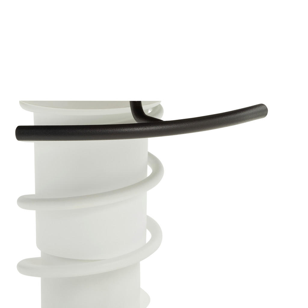 Thumbnail - Aeris Bürohocker Swopper, Weiß, Hellgrau, Metall, Textil, Rollen, C-Form, rund, 55x45.66x55 cm, Made in Germany, Oeko-Te...