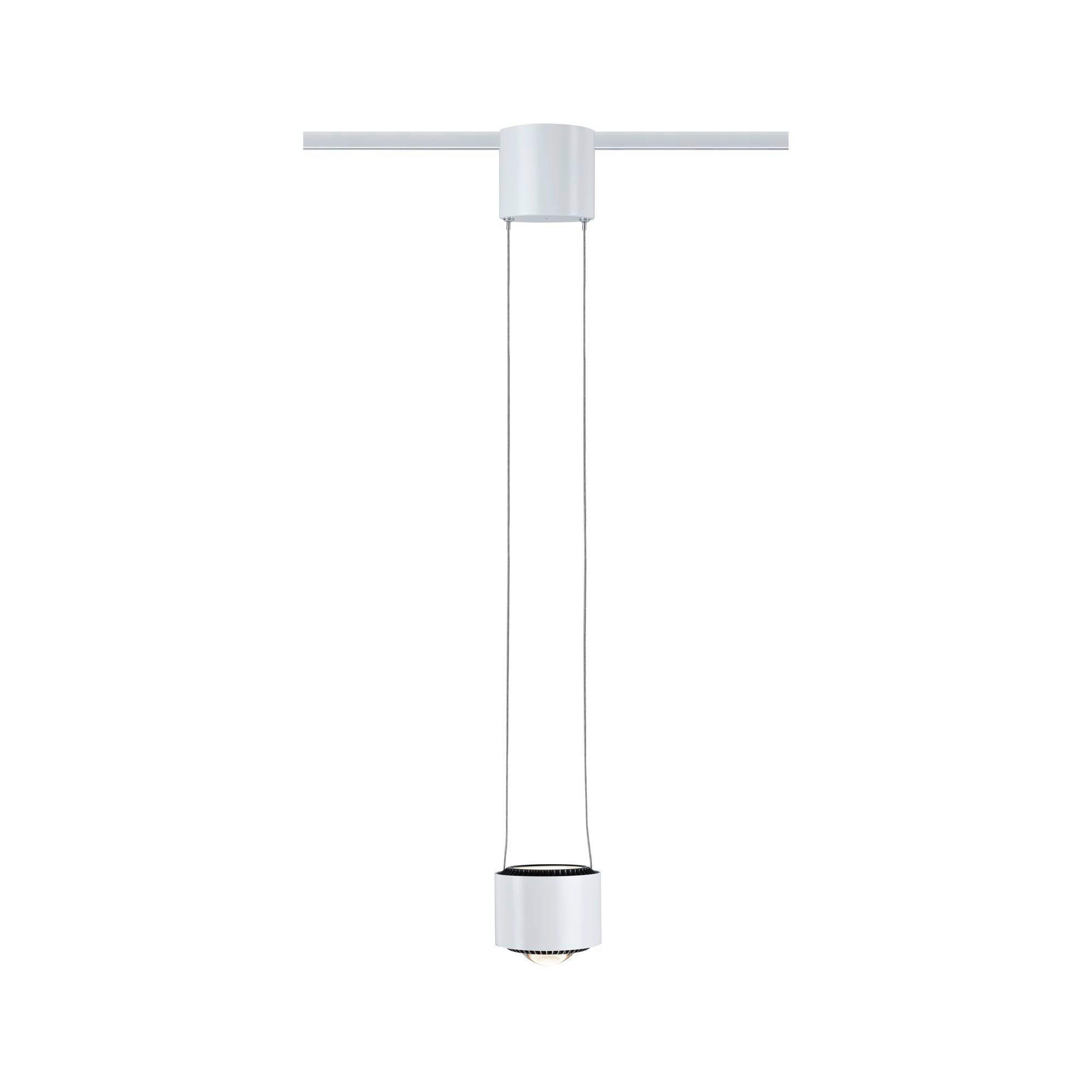 SCHIENENSYSTEM-HÄNGELEUCHTE URail 9.8/8.5 cm   - Weiß, Basics, Metall (9.8/8.5cm) - Paulmann