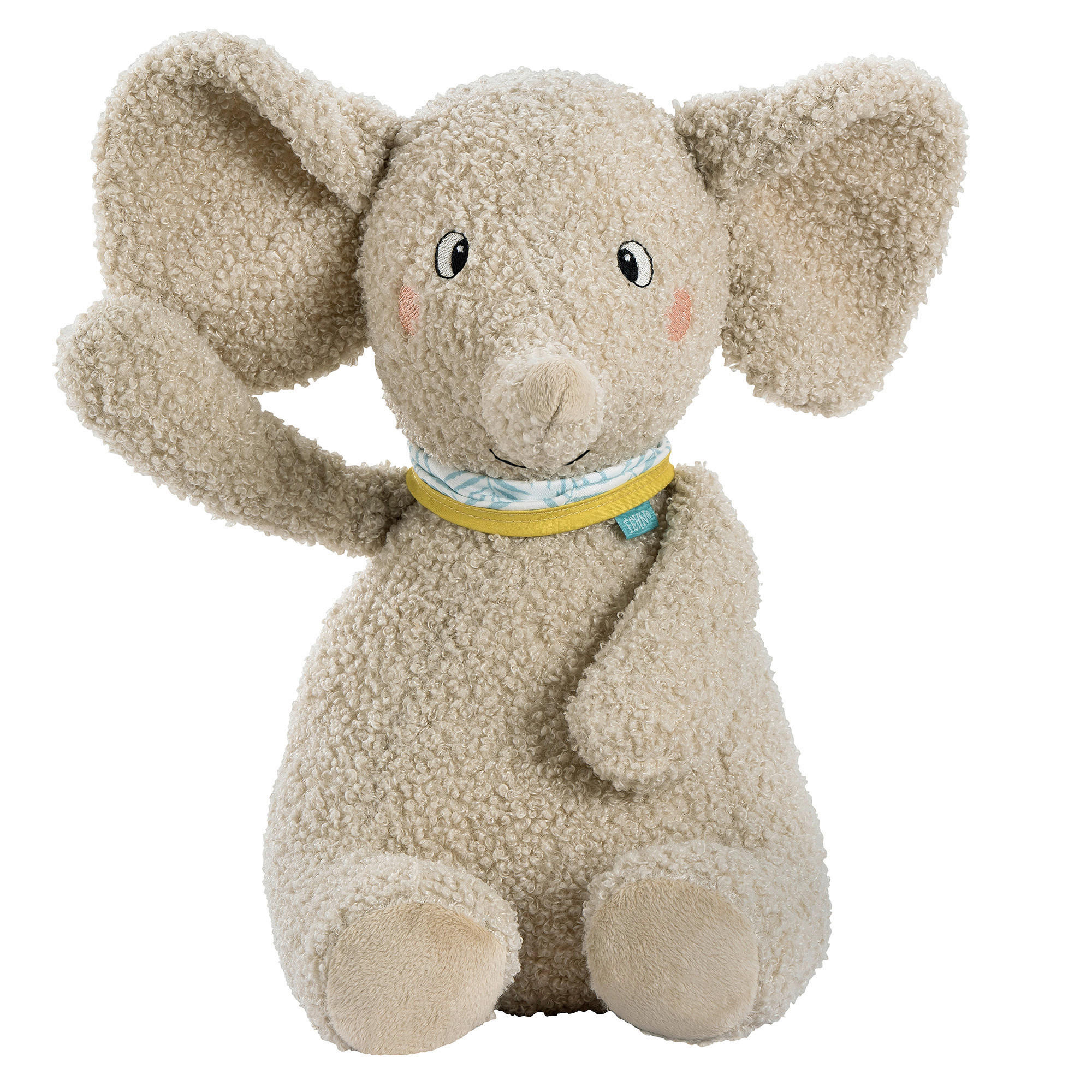 KUSCHELTIER Elefant Erik  - Hellgrau, Basics, Textil (36/24/19cm) - Fehn