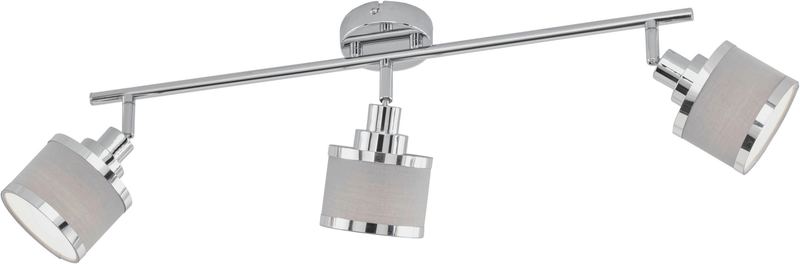 STRAHLER 80,7/10/19 cm   - Chromfarben/Grau, Basics, Kunststoff/Textil (80,7/10/19cm) - Novel