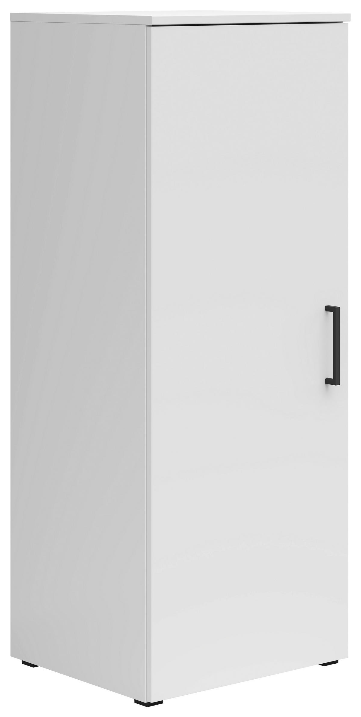 KOMMODE 45/115/40 cm  in Weiss  - Weiss/Anthrazit, Modern, Holzwerkstoff/Kunststoff (45/115/40cm)