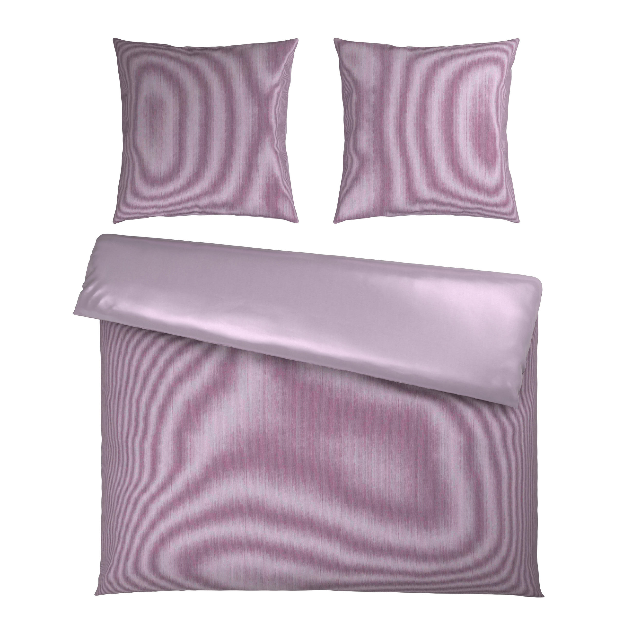 WENDEBETTWÄSCHE Satin 200/200 cm  - Mauve, Textil (200/200cm) - Bio:Vio