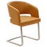 SCHWINGSTUHL Echtleder Currygelb, Edelstahlfarben - Currygelb/Edelstahlfarben, Design, Leder/Metall (56/82,5/56cm) - Dieter Knoll SCHWINGSTUHL Echtleder Currygelb, Edelstahlfarben - Currygelb/Edelstahlfarben, Design, Leder/Metall (56/82,5/56cm) - Dieter Knoll